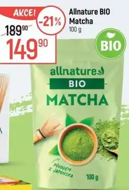 Globus Allnature Bio Matcha nabídka