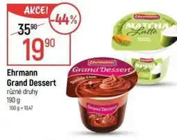 Globus Ehrmann Grand Dessert nabídka