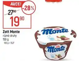 Globus Zott Monte nabídka