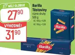 Globus Barilla Těstoviny nabídka
