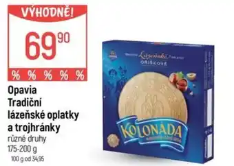 Globus Opavia Tradiční lázeňské oplatky a trojhránky nabídka