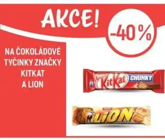 Globus Na čokoládové tyčinky značky KitKat a Lion nabídka