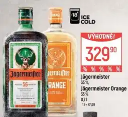 Globus Jägermeister 35%, Jägermeister Orange 33% nabídka