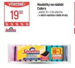 Globus Spontex Houbičky na nádobí Colors nabídka