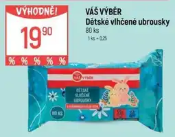 Globus VÁŠ VÝBĚR Dětské vlhčené ubrousky nabídka