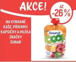 Globus Na vybrané kaše, příkrmy, kapsičky a mléka značky Sunar nabídka