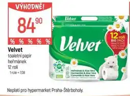Globus Velvet toaletní papír nabídka