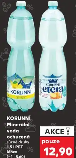 Kaufland KORUNNÍ Minerální voda ochucená nabídka