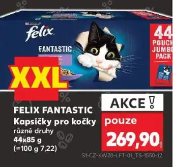 Kaufland FELIX FANTASTIC Kapsičky pro kočky nabídka
