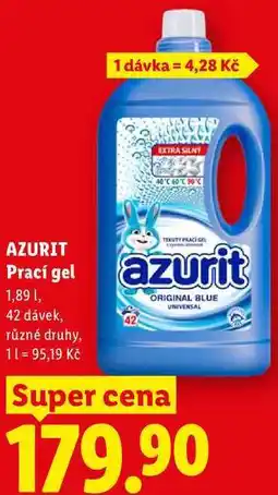 Lidl AZURIT Prací gel, 1,89 l/42 PD nabídka