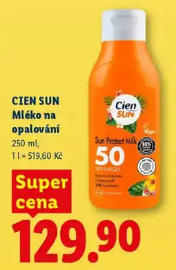 Lidl CIEN SUN Mléko na opalování nabídka
