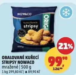 Penny Market Obalované kuřecí stripsy nowaco mražené nabídka