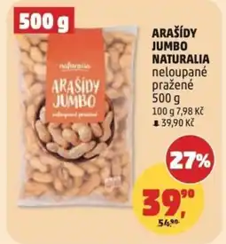 Penny Market Arašídy jumbo naturalia nabídka