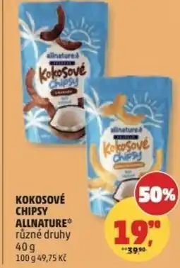 Penny Market Kokosové chipsy allnature nabídka
