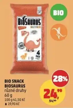 Penny Market Bio snack biosaurus nabídka