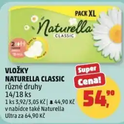 Penny Market Vložky naturella classic nabídka