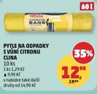 Penny Market Pytle na odpadky s vůní citronu clina nabídka