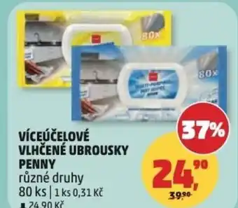 Penny Market Víceúčelové vlhčené ubrousky penny nabídka