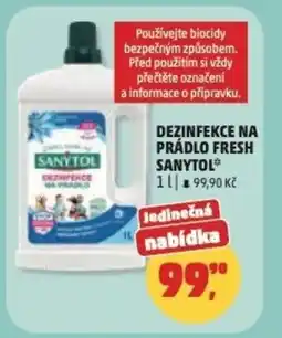 Penny Market Dezinfekce na prádlo fresh Sanytol nabídka