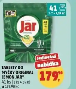 Penny Market Tablety do myčky original lemon Jar nabídka