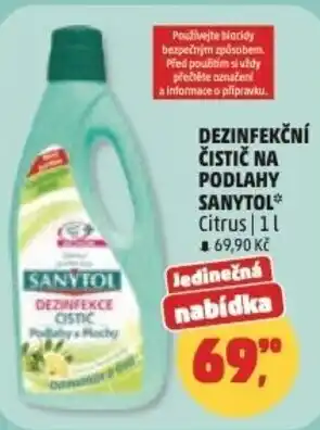 Penny Market Dezinfekční čistič na podlahy Sanytol nabídka