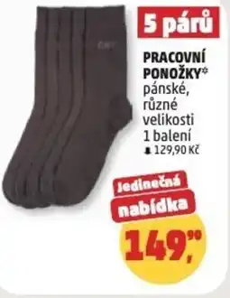 Penny Market Pracovní ponožky nabídka