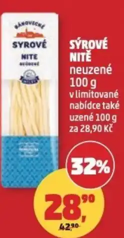 Penny Market Sýrové nitě neuzené nabídka