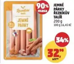 Penny Market Jemné párky řezníkův talíř nabídka