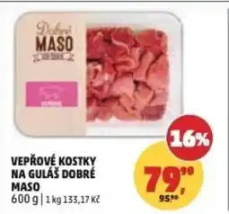 Penny Market Vepřové kostky na guláš dobré maso nabídka