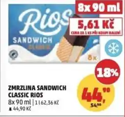 Penny Market Zmrzlina sandwich classic rios nabídka
