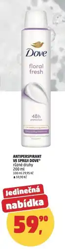 Penny Market Antiperspirant ve spreji Dove nabídka