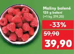 Kaufland Maliny balené nabídka