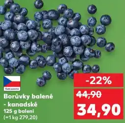 Kaufland Borůvky balené - kanadské nabídka