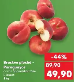 Kaufland Broskve ploché - Paraguayos nabídka