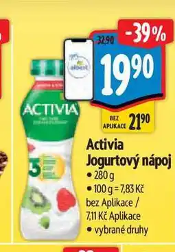 Albert Activia Jogurtový nápoj nabídka