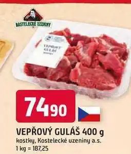 Trefa VEPŘOVÝ GULÁŠ 400 g kostky nabídka