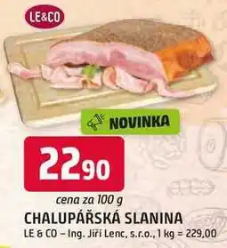Trefa CHALUPÁŘSKÁ SLANINA nabídka