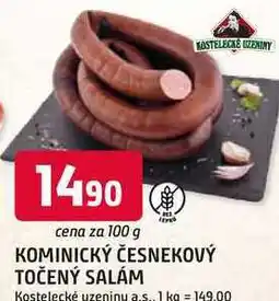 Trefa KOMINICKÝ ČESNEKOVÝ TOČENÝ SALÁM nabídka