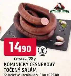 Trefa KOMINICKÝ ČESNEKOVÝ TOČENÝ SALÁM nabídka