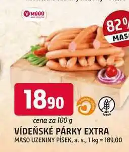 Trefa VÍDEŇSKÉ PÁRKY EXTRA nabídka