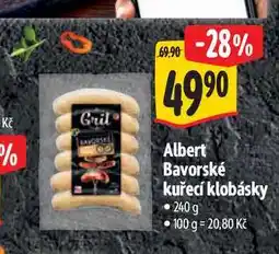 Albert Albert Bavorské kuřecí klobásky nabídka
