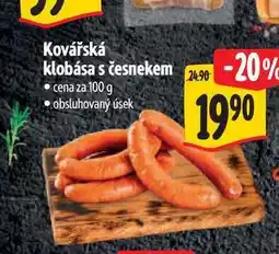 Albert Kovářská klobása s česnekem nabídka