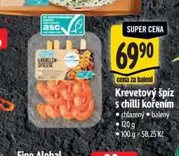 Albert Krevetový špíz s chilli kořením nabídka