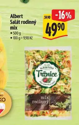 Albert Albert Salát rodinný mix nabídka