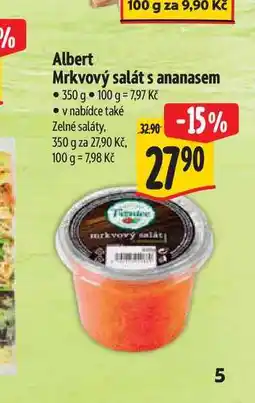Albert Albert Mrkvový salát s ananasem nabídka