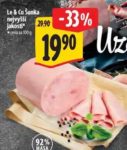 Albert Le & Co Šunka nejvyšší jakosti nabídka