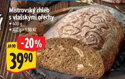Albert Mistrovský chléb vlašskými ořechy nabídka