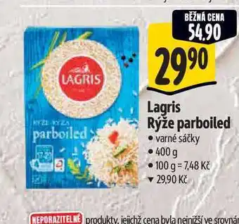 Albert Lagris Rýže parboiled varné sáčky nabídka