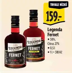 Albert Legenda Fernet nabídka