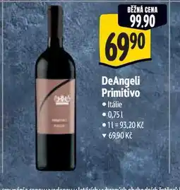 Albert DeAngeli Primitivo nabídka